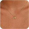 Brass Initial and Heart Pendant Necklaces for Women FS-WG01F32-01-1