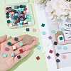 100Pcs 10 Colors Synthetic Coral Beads CORA-UN0001-01-4