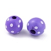 Dyed Natural Wooden Beads WOOD-O005-01E-2