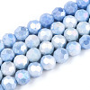 Anti-Tarnish Electroplate Glass Beads Strands EGLA-T021-10mm-15-09-1
