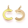 Brass Enamel Pendants KK-R139-02C-2