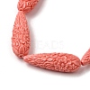 Synthetic Coral Carved Beads Strands CORA-C003-09A-03-7