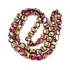 Electroplate Glass Beads Strands EGLA-N012-07O-2