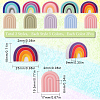 20Pcs 10 Styke Food Grade Eco-Friendly Silicone Beads SIL-SC0001-28-2