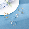 4Pcs 4 Styles 304 Stainless Steel Finger Ring Components DIY-BBC0003-14-4