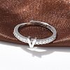 S925 Sterling Silver Adjustable Letter Rings for Women RJEW-M068-01P-V-4