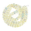 Baking Paint Electroplate Transparent Glass Beads Strands EGLA-N020-04H-2