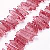 Natural Quartz Crystal Points Beads Strands G-K181-B09-1