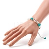 Synthetic Turquoise Chip Beaded Bracelet for Girl Women X1-BJEW-TA00019-02-3