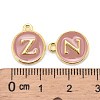 Golden Plated Alloy Enamel Charms X-ENAM-S118-07Z-3