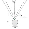 Natural Hetian White Jade Apple Pendant Necklace JN1079A-2