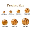 60Pcs Round Natural Wood Beads WOOD-YW0001-58A-3