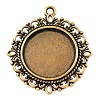 Zinc Alloy Pendant Settings for Cabochon & Rhinestone X-PALLOY-A15290-AG-LF-1
