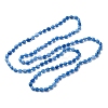Natural Dyed Malaysia Jade Tumble Stone Nuggets Beaded Long Necklaces for Women NJEW-F340-A06-2