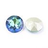 Pointed Back & Back Plated Glass Rhinestone Cabochons RGLA-J012-10mm-001SP-2