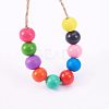 Diy Jewelry Wood Beads DIY-PH0018-20-4