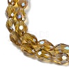 Transparent Electroplate Glass Beads Strands EGLA-N013-T6mm-B08-3