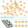 Unicraftale 40Pcs 304 Stainless Steel Grooved Beads STAS-UN0053-22-5