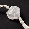 Natural Quartz Crystal Pendant Decorations HJEW-E579-01B-6