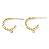 Brass Ring Stud Earring Findings KK-F862-01G-1