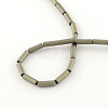 Tube Electroplate Non-magnetic Synthetic Hematite Bead Strands G-S203-22G-2
