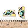 Alloy Enamel Pendants ENAM-O001-11G-G-3
