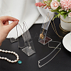 Transparent Acrylic Necklace Display Stands NDIS-WH0006-10-3