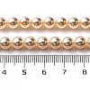 UV Plating Pearlized Glass Pearl Beads Strands GLAA-F128-01A-T8-2