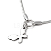 Butterfly Pendant Necklaces NJEW-Q335-04A-P-2