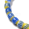 Handmade Lampwork Chevron Beads Strands LAMP-K041-01A-04-4
