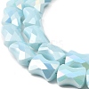 AB Color Plate Glass Beads Strands EGLA-P051-06A-B08-4