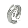 304 Stainless Steel Open Cuff Ring RJEW-L110-003P-1