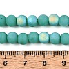Frosted Opaque Glass Beads Strands GLAA-T032-P6mm-MBB12A-4