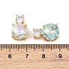 Brass Glass Pendants GL-CBABDD8-14G-3