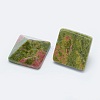 Natural Unakite Cabochons G-G759-Y14-2