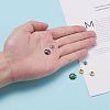 Mixed Brass Enamel Bead Caps X-KK-L124-09G-RS-6