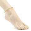 Brass Mariner Links Chain Anklets for Women AJEW-AN00456-3
