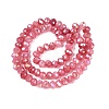 Electroplate Crackle Imitation Jade Glass Beads Strands LS-EGLA-Q131-02B-06-2