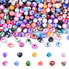 300Pcs Opaque Acrylic Beads SACR-YW0001-89A-2