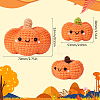 1Set Halloween Theme DIY Pumpkin Knitting Kits for Beginners DIY-SC0026-82-2