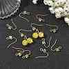 SHEGRACE Brass Pave Cubic Zirconia Earring Findings XGRQ4S645-743G-4