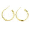 Rack Plating Brass Ring Stud Earrings for Women EJEW-K245-12G-1