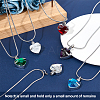 CREATCABIN January Glass Urn Pendant Necklace DIY Making Kit DIY-CN0001-82L-4