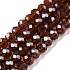 Electroplate Glass Beads Strands EGLA-A044-T6mm-A02-1