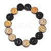 Czech Pressed Glass Beads GLAA-I061-48B-2