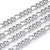 304 Stainless Steel Curb Chains CHS-N001-05P-1