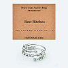 304 Stainless Steel Rotating Cuff Rings FS-WG14209-02-1