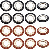 8 Bags 2 Colors Imitation PU Leather Eeyelet Patch PURS-CL0001-34P-7