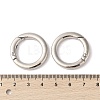 Nickel Plated Alloy Spring Gate Rings FIND-Q104-01C-P-3