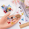 48Pcs 8 Colors Alloy Stud Earring Findings EJEW-SP0001-22-3